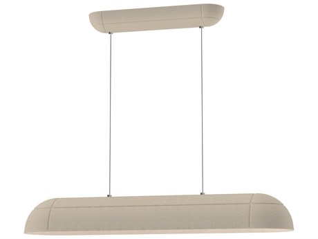ET2 Wimbledon 1-Light Light Cream Off White Linear Island Pendant