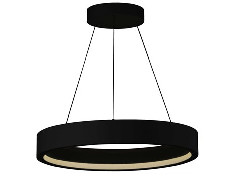 ET2 I-corona 1-Light Black LED Round Pendant