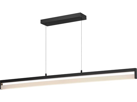 ET2 Crossbar 1-Light Black Linear Island Pendant
