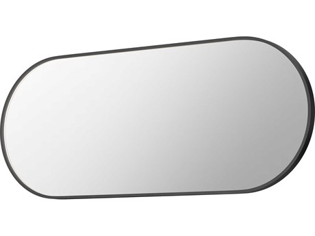ET2 Elisse Black Oval Wall Mirror