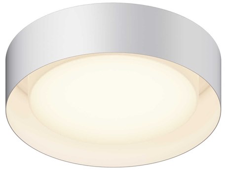ET2 Echo 1-Light White LED Drum Flush Mount
