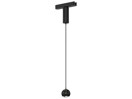 ET 1-Light Black Globe Track & Rail Light