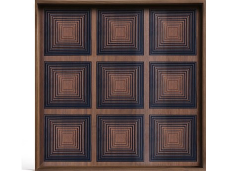 Ethnicraft Squares Large Glass Tray