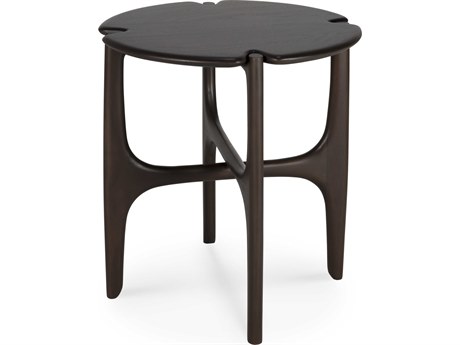 Ethnicraft Pi Mahogany Dark Brown Pi Side Table