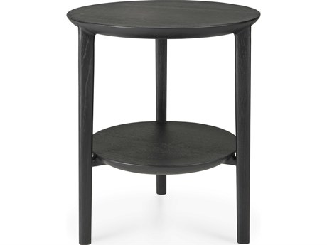 Ethnicraft Bok Oak Black Side Table