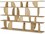 Ethnicraft Geometric Teak Dark Brown Rack  ETH10496