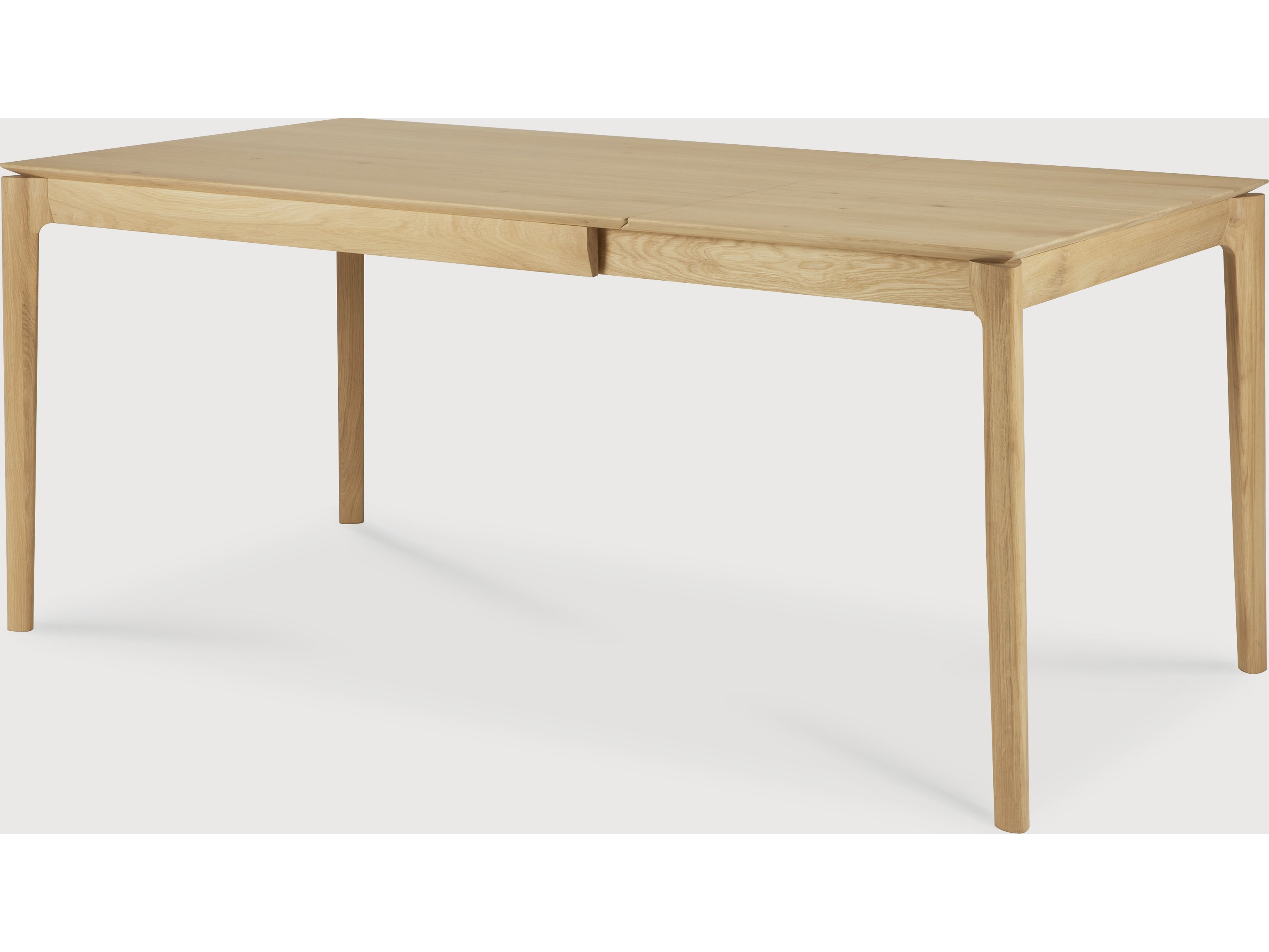 Ethnicraft Bok Extendable Dining Table Varnished Oak Rectangular