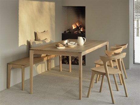 Ethnicraft Bok Oak Wood Dining Room Set
