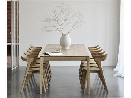 Ethnicraft Bok Oak Wood Dining Room Set