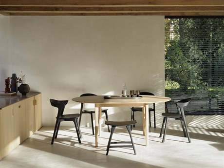 Ethnicraft Bok Oak Wood Dining Room Set