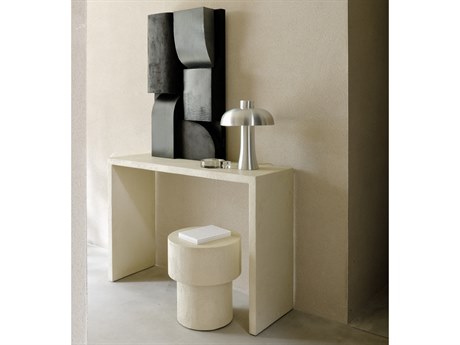 Ethnicraft Elements Rectangular Cement Console Table & Side Table Set