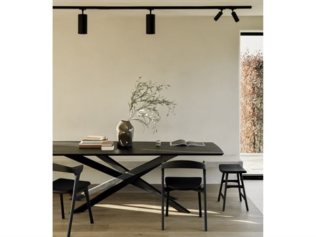 Ethnicraft Mikado Oak Wood Dining Room Set