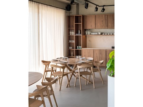 Ethnicraft Mikado Oak Wood Dining Room Set