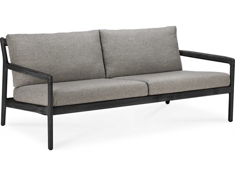 Ethnicraft Outdoor Jack Teak Black And Mocha Sofa