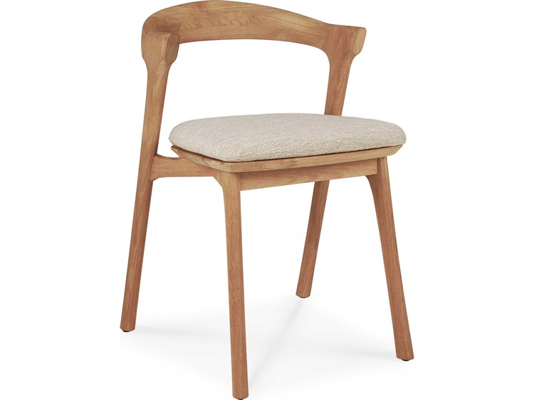 Ethnicraft Outdoor Bok Teak Dining Chair With Cushion