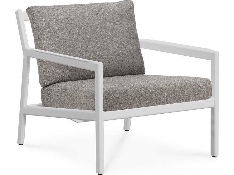 Ethnicraft Outdoor Jack Aluminium And Mocha Lounge Chair