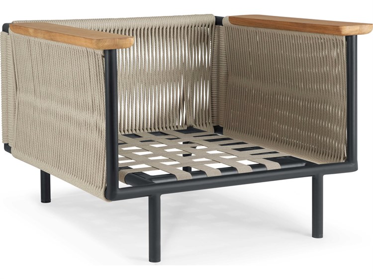 Ethnicraft Outdoor Corbey Aluminium Black Lounge Chair Frame