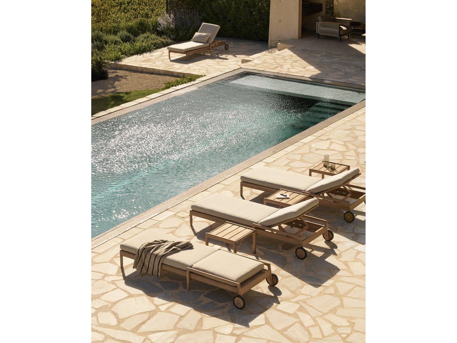 Ethnicraft Outdoor Jack Teak Lounge Set