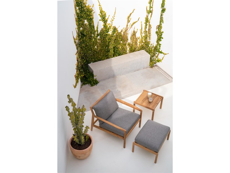 Ethnicraft Outdoor Jack Teak Cushion Lounge Set 4