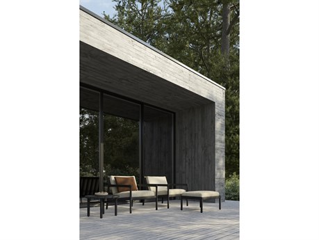 Ethnicraft Outdoor Jack Teak Cushion Lounge Set