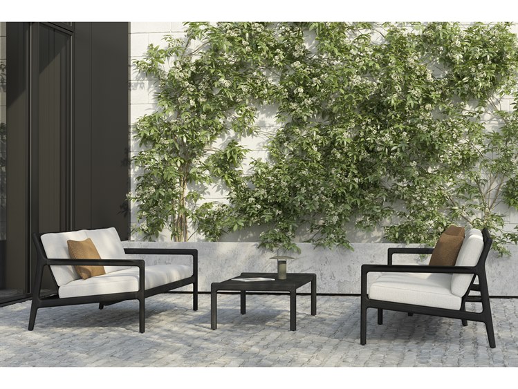 Ethnicraft Outdoor Jack Teak Cushion Lounge Set