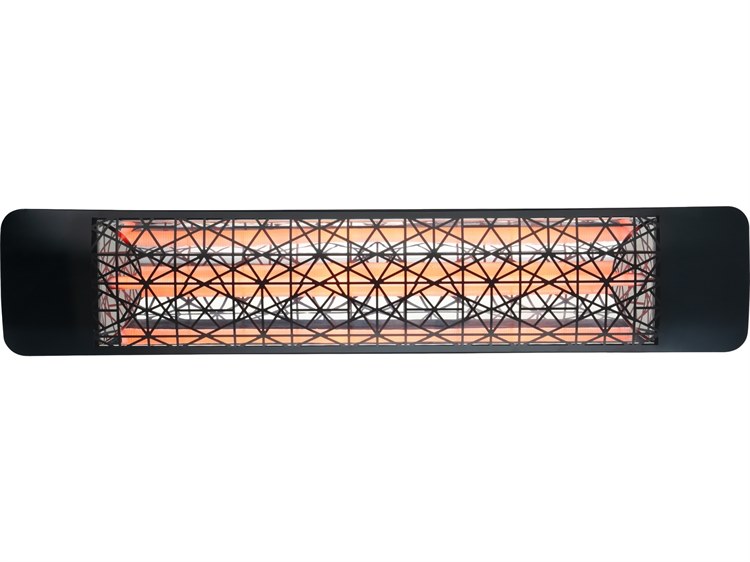 Eurofase Heating 1500 Watt Plug-In Electric Infrared Single Element Patio Heater Decor Plate Astra 120V