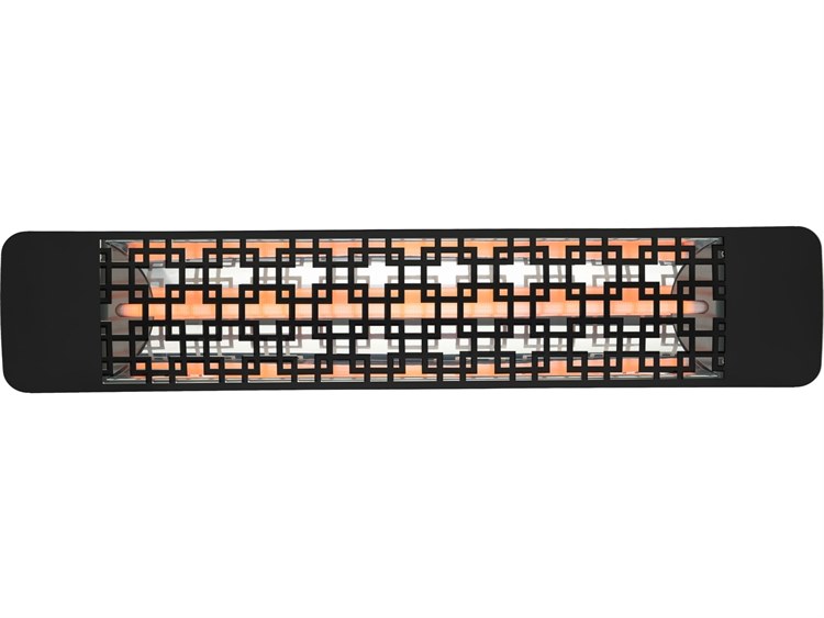 Eurofase Heating 1500 Watt Plug-In Electric Infrared Single Element Outdoor Heater Decor Plate Brix 120V