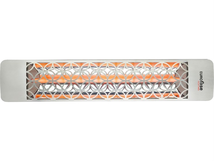 Eurofase Heating 1500 Watt Plug-In Electric Infrared Single Element Patio Heater Decor Plate Clover 120V