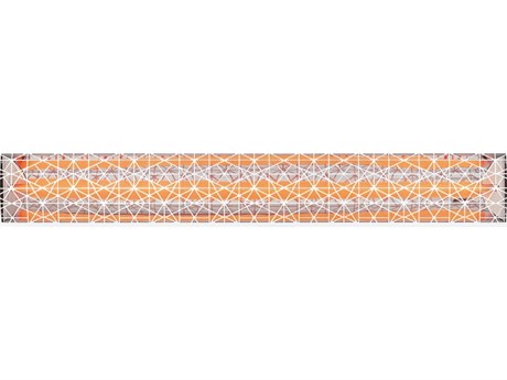 Eurofase Heating 304 Stainless Steel 61 Inch Single Element 3000 Watt 208V Electric Patio Heater