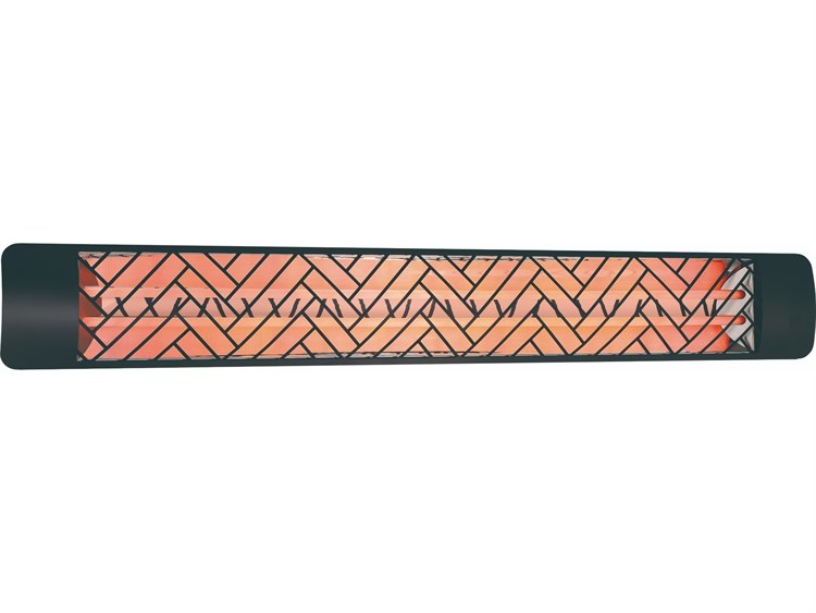Eurofase Heating 6000 Watt Electric Infrared Dual Element Patio Heater Decor Plate Chevron 480V