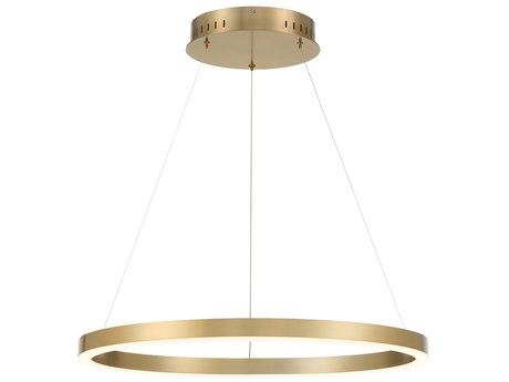 Eurofase Spunto 1-Light Gold Round Pendant