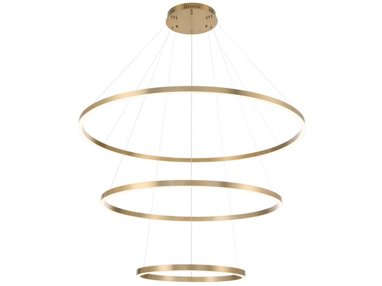 Eurofase Spunto 3-Light Gold Round Tiered Pendant