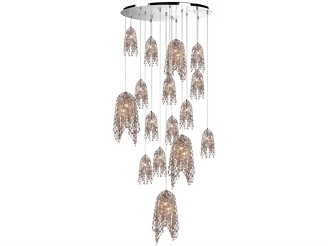 Eurofase Danza 20-Light Chrome Chandelier