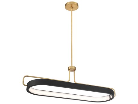Eurofase Pemberton 1-Light Brass Round Island Pendant
