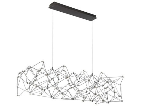 Eurofase Leonardelli 146-Light Chrome Black Geometric Island Pendant