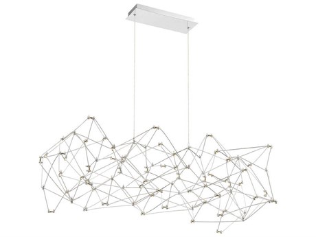 Eurofase Leonardelli 118-Light Chrome Geometric Island Pendant