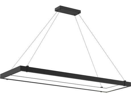Eurofase Mucci 1-Light Black Geometric Island Pendant