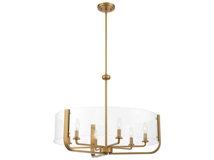 Eurofase Campisi 6-Light Brass Candelabra Chandelier