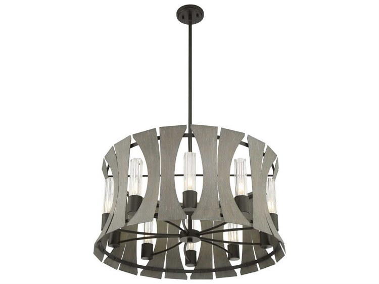 Eurofase Pennino 10-Light Black Pendant