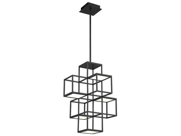 Eurofase Ferro 1-Light Black Geometric Pendant
