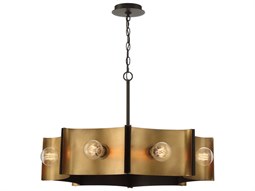 ルナルナ0817 Hinkley Leona 8-Light Distressed Brass Candelabra Chandelier