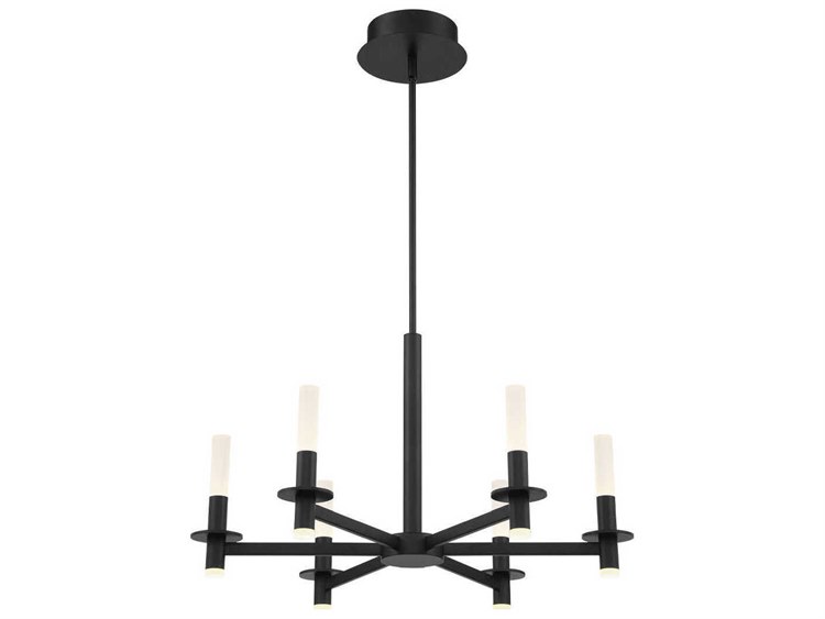 Eurofase Torna 6-Light Black Candelabra Chandelier