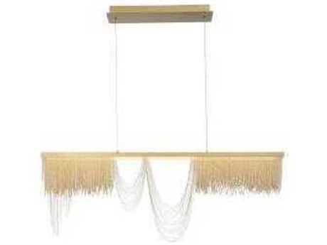 Eurofase Tenda Gold Linear Island Pendant