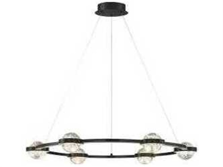 Eurofase Circolo Black Globe Chandelier