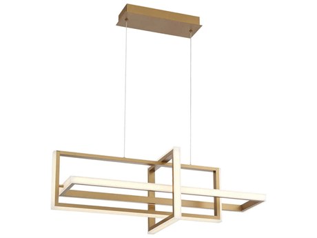 Eurofase Bordo Gold Geometric Island Pendant