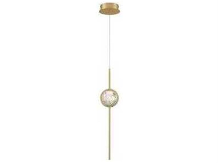 Eurofase Barletta Brass Globe Linear Mini Pendant
