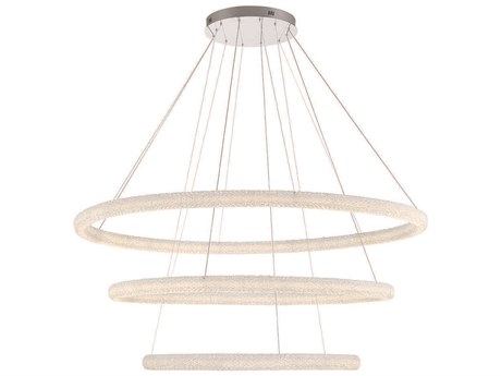 Eurofase Sassi 1-Light Chrome Crystal LED Linear Chandelier