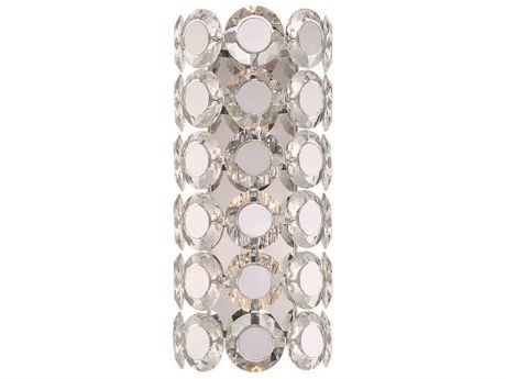 Eurofase Perrene 2-Light Chrome Crystal Wall Sconce