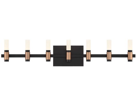Eurofase Albany 14-Light Black Brass LED Vanity Light