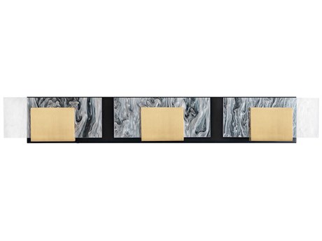 Eurofase Kasha 3-Light Black Brass LED Vanity Light